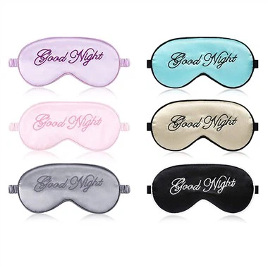 Wholesale Travel Silk Embroidery Eye Mask