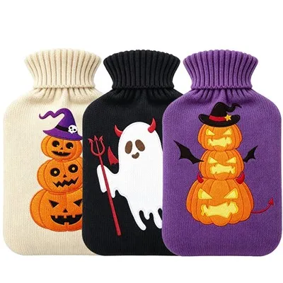 Gumi meleg és hideg vizes palack 2l Halloween kötött burkolattal
