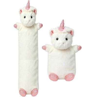 Téli testmelegítő gumi hosszú melegvizes palack Unicorn plüss állathuzat